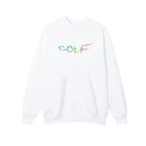 Golf Wang White Graphic Crewneck Sweater